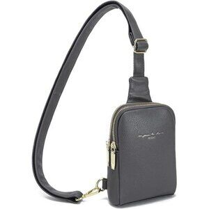 Travel Small Sling Bag Leather Crossbody Bags for Women Fanny Packs Cross Body